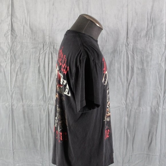 Retro Graphic T-shirt - Live by Gun Die by Gun Rock Chang - Men's Large - Picture 11 of 12